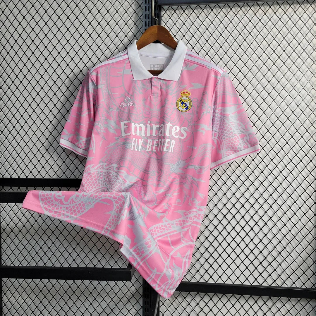 Maillot de football rose dragon chinois du Real Madrid 2023/2024